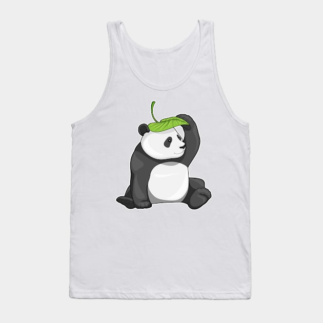 Panda Leaf Hat Tank Top by Markus Schnabel